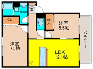 ウィスタリア緑ヶ丘の物件間取画像